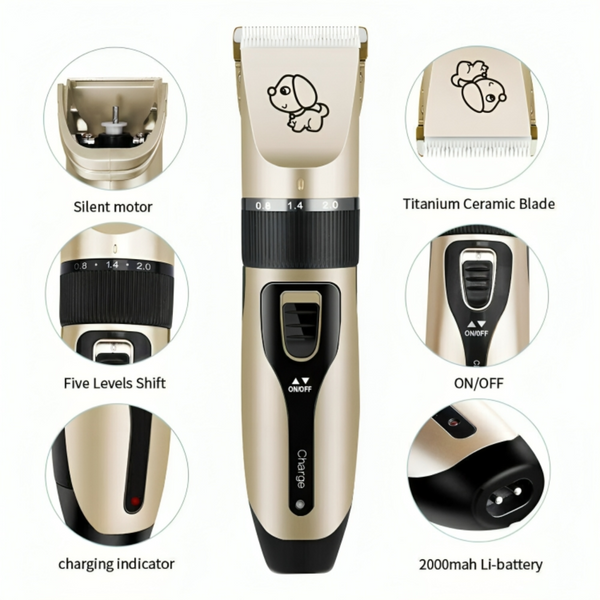 Cordless pet clippers